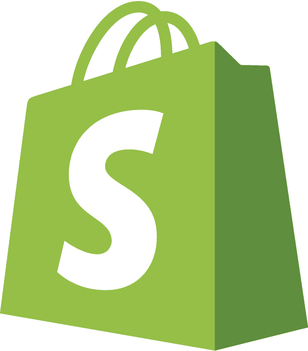 Green shopping bag with a large white letter S on it.